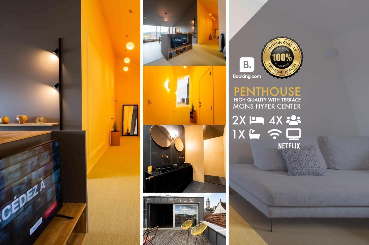Luxury Penthouse & Terrace - Mons City Center Eksteriør bilde