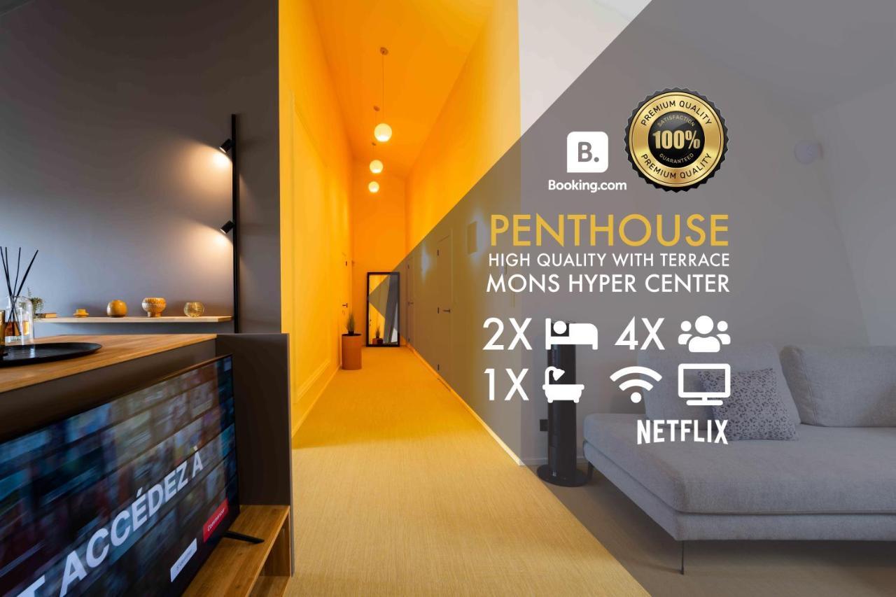 Luxury Penthouse & Terrace - Mons City Center Eksteriør bilde